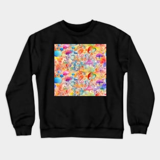 watercolor mushrooms Crewneck Sweatshirt